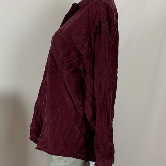 Vintage 80's Silk blouse by Creative Edge Large - Picture 3 of 7